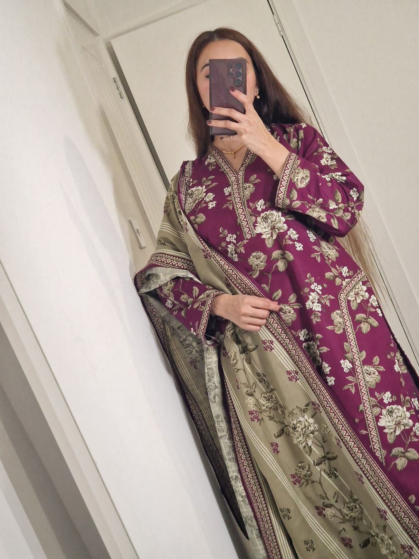 Uznau Khaddar Three Piece Suit UZ-KHD-RD03
