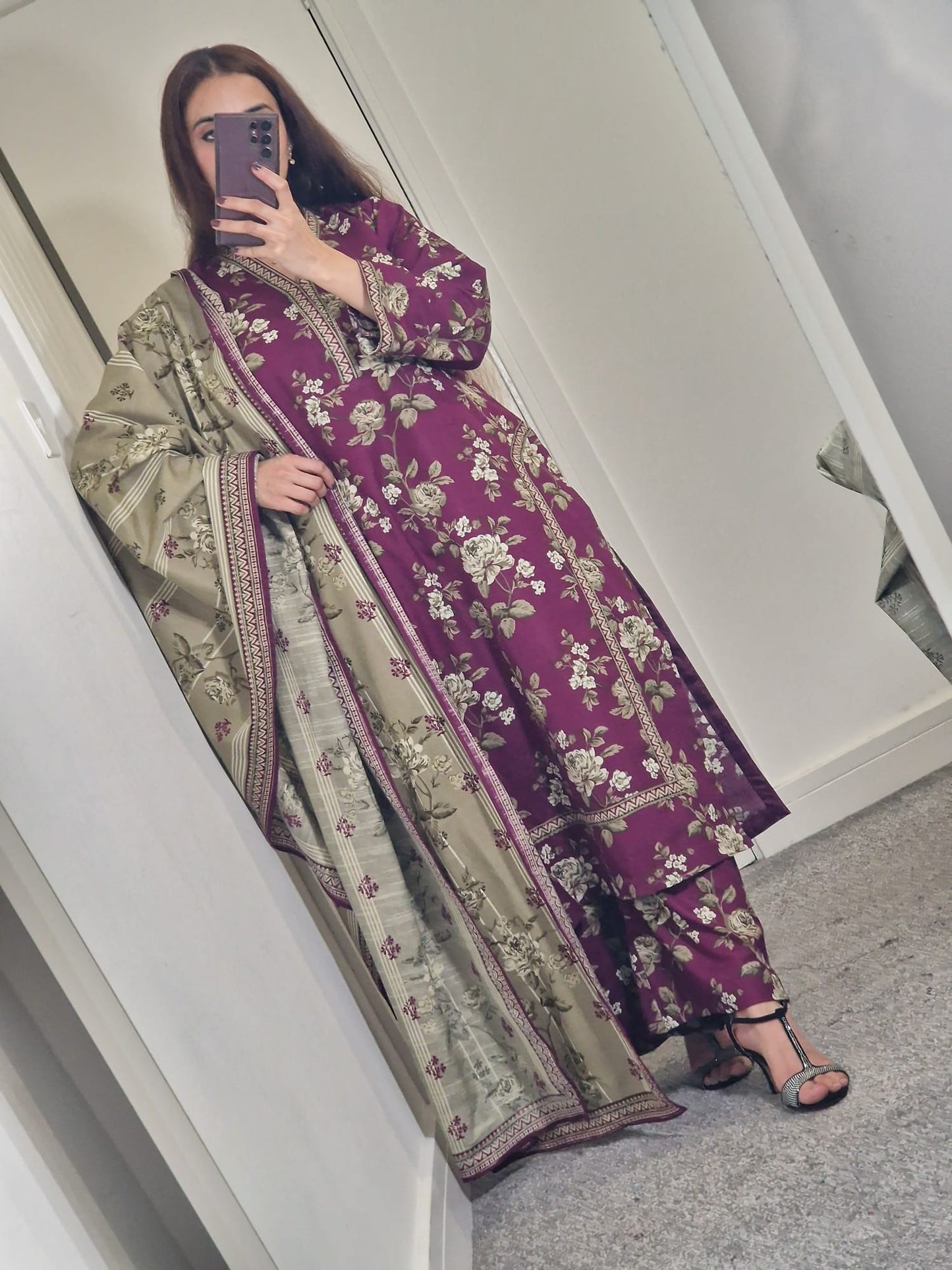 Uznau Khaddar Three Piece Suit UZ-KHD-RD03