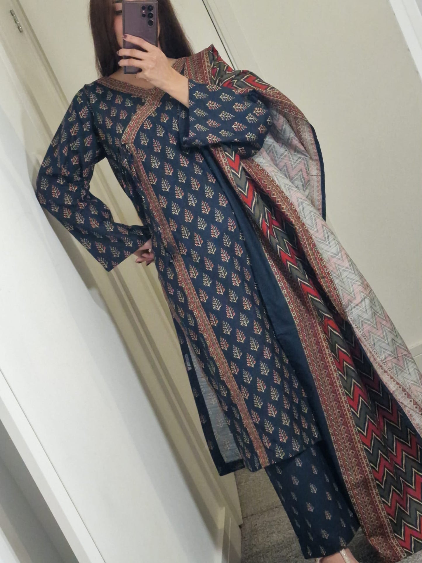 Uznau Khaddar Three Piece Suit UZ-KHD-BLK09