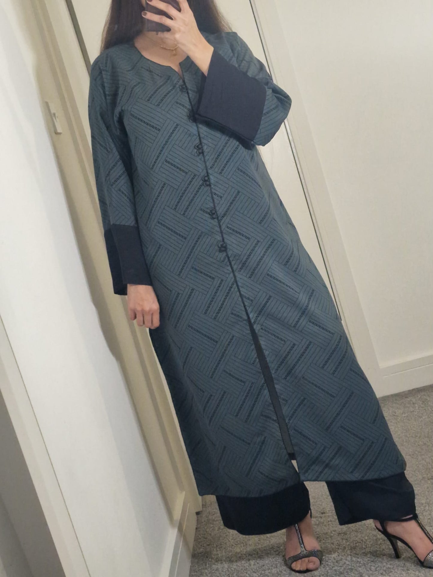 Uznau Marina Wool Two Piece Co ord Set UZ-MR-GR04