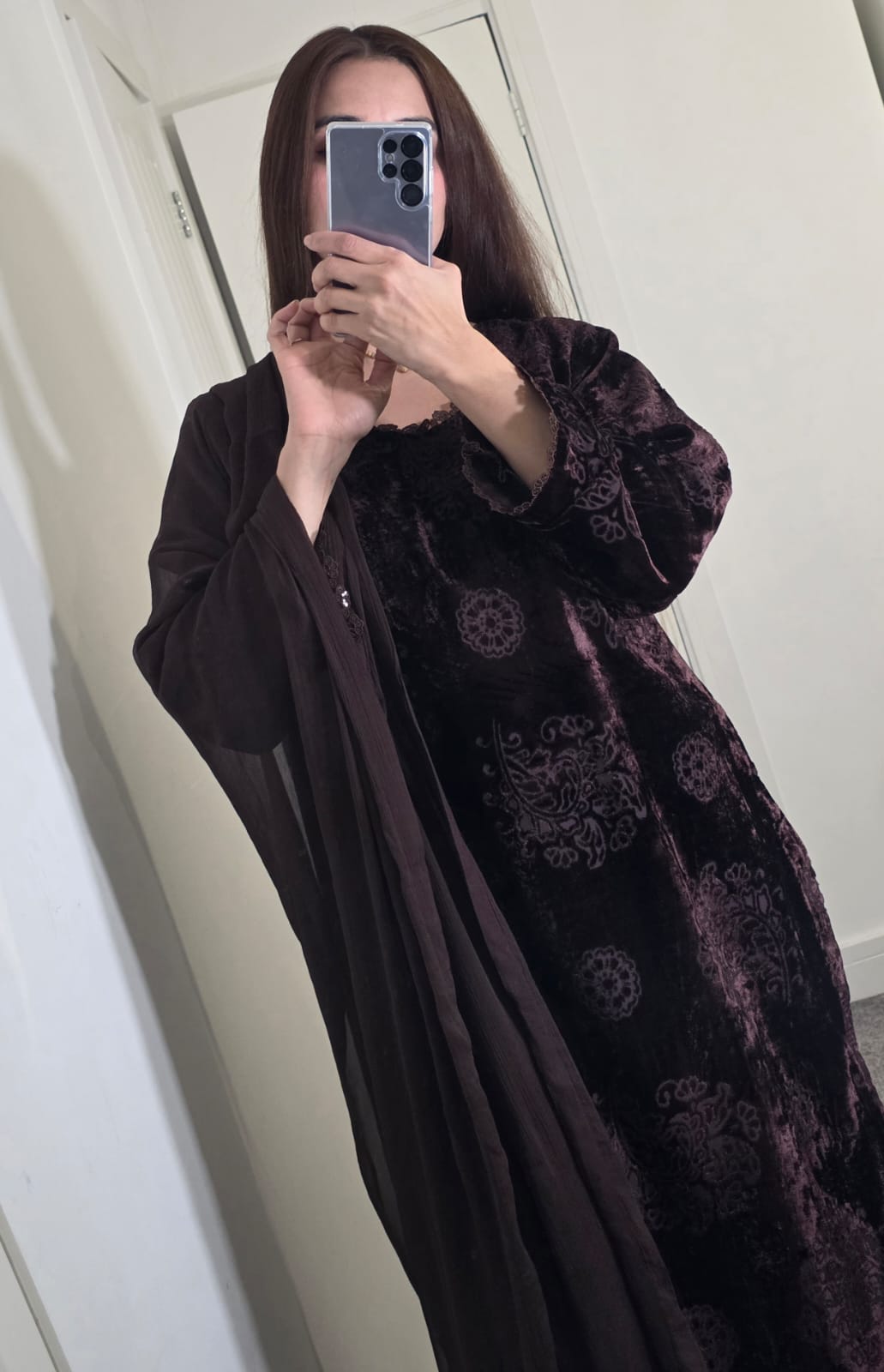 Uznau Palachi Three Piece Suit With Velvet Trouser UZ-PL-BR01