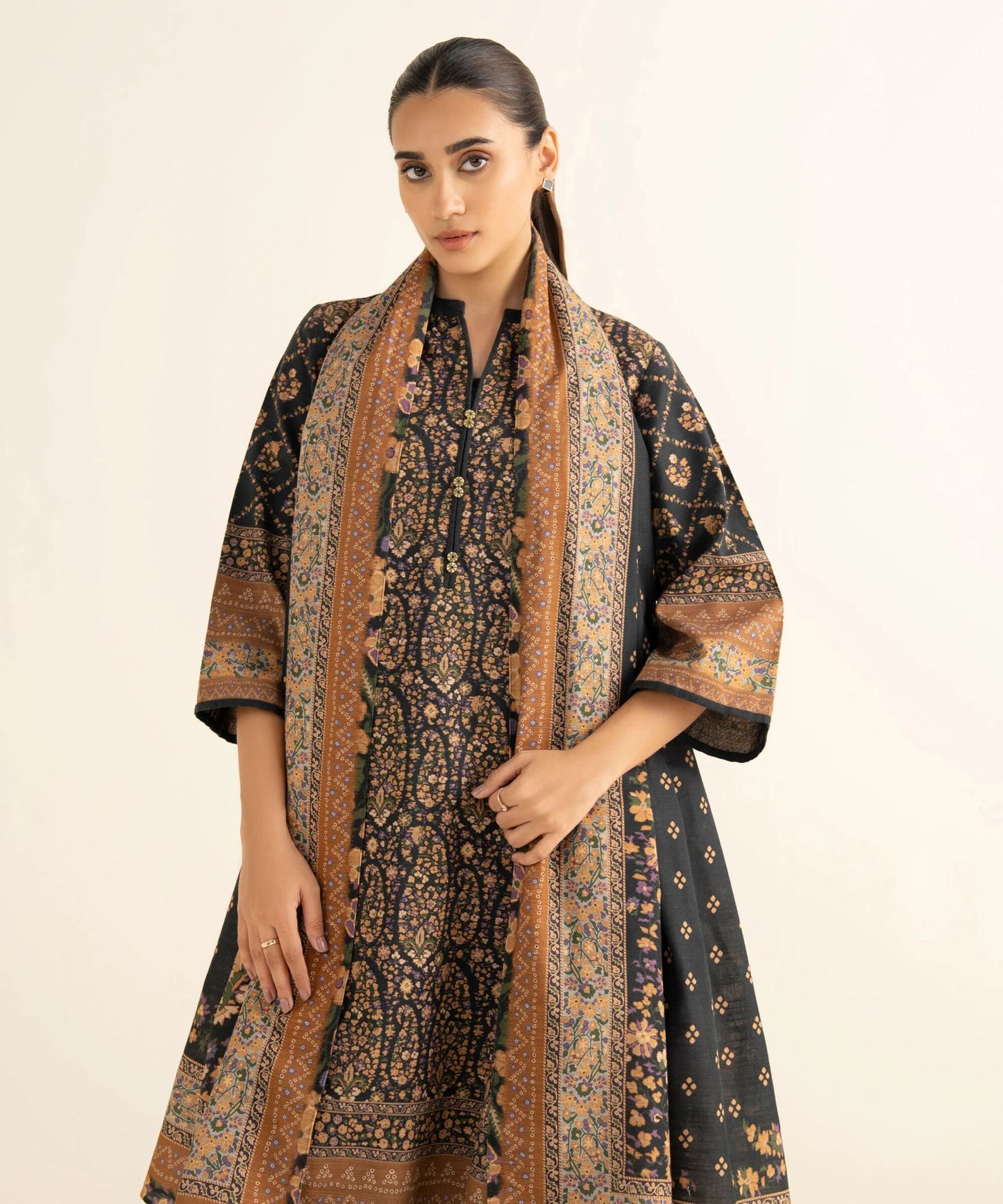 Sapphire Khaddar Three Piece Suit SP-KHD-BR05