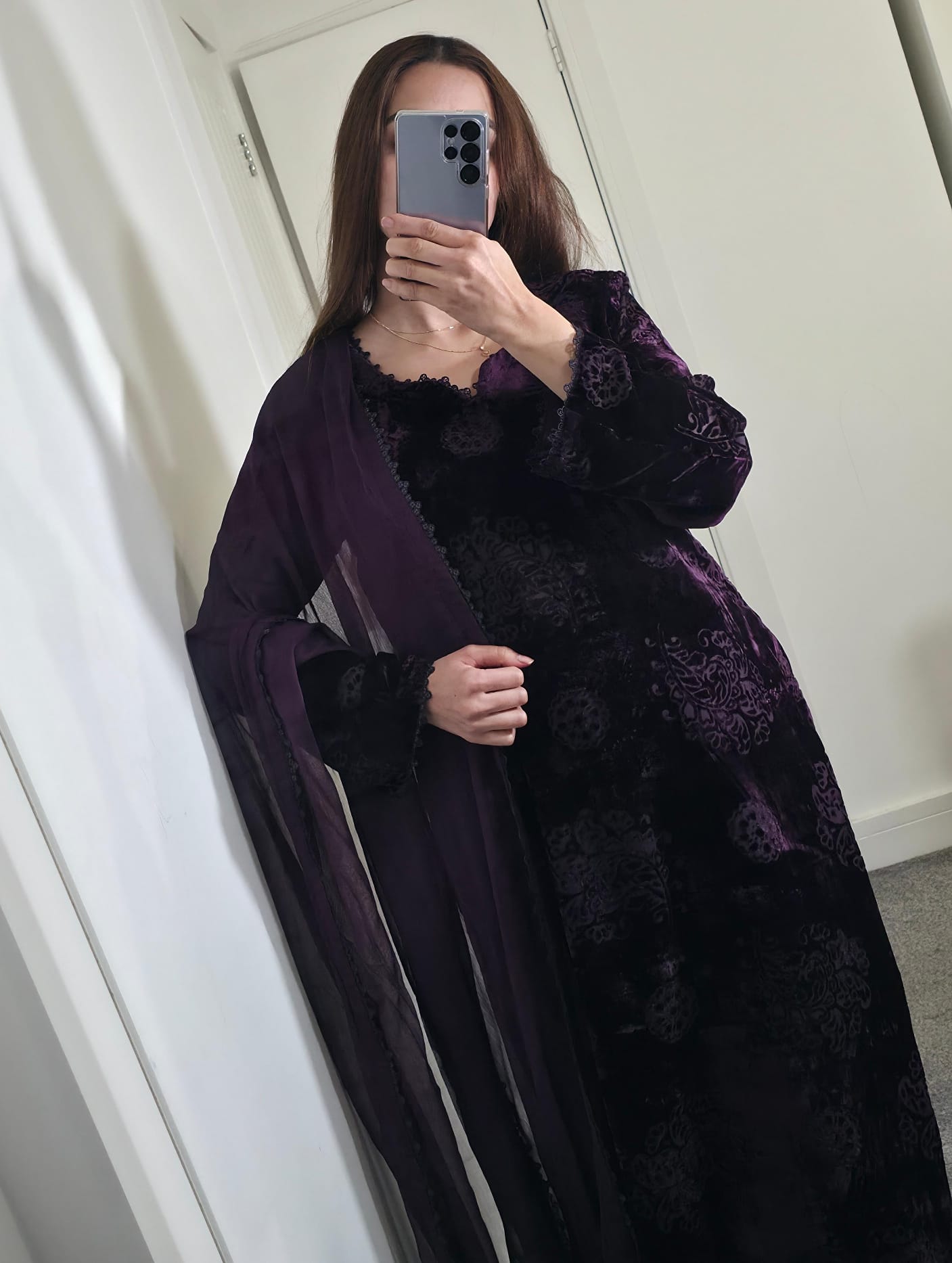 Uznau Palachi Three Piece Suit With Velvet Trouser UZ-PL-PRP01