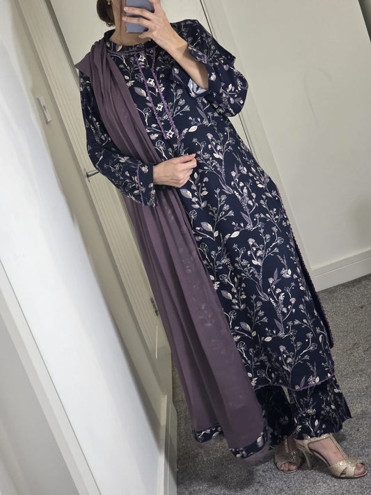 Uznau Marina Wool Three Piece Suit UZ-LNN-PRP015
