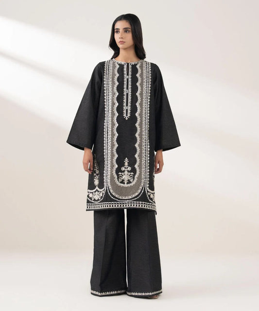 Sapphire Embroidered Khaddar Three Piece Suit SP-KHD-BLK010