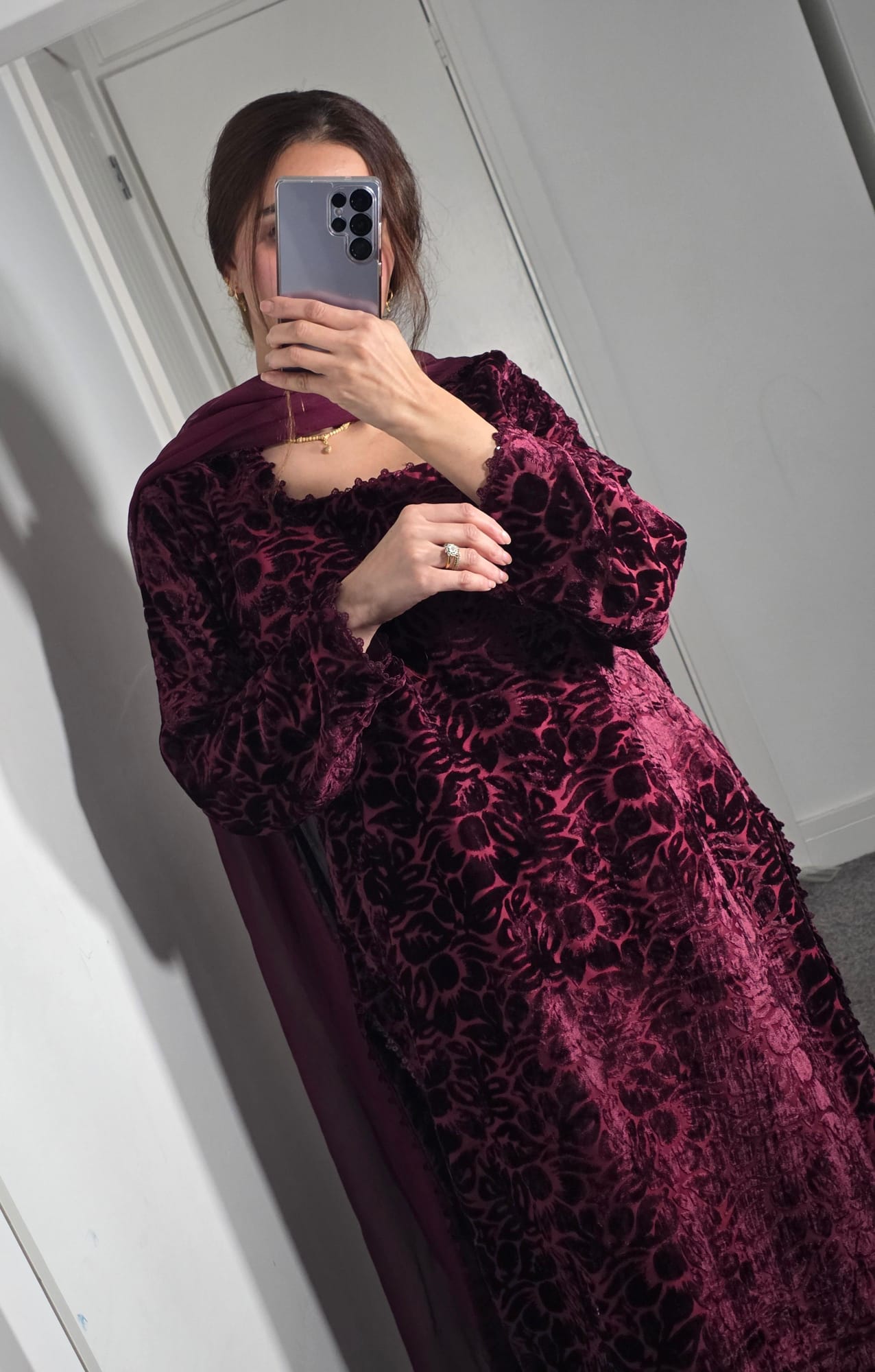 Uznau Palachi Three Piece Suit With Velvet Trouser UZ-PL-RD02