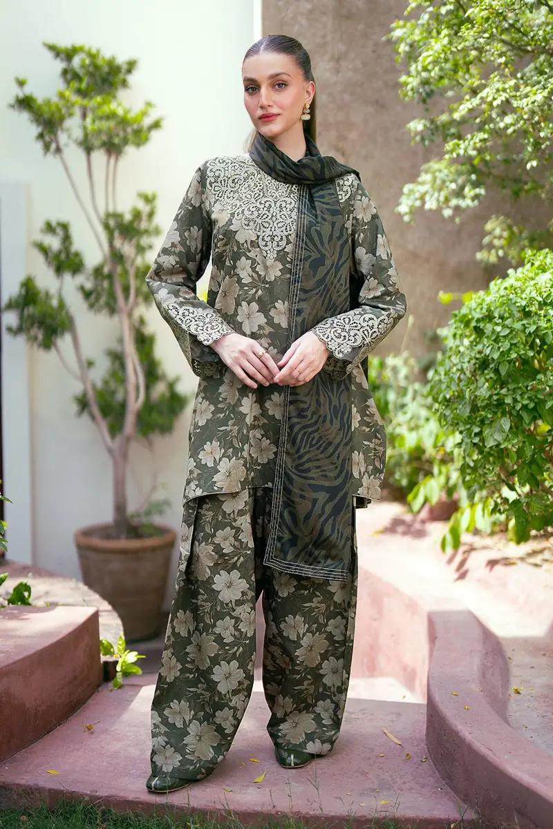 Baroque Viscose Linen Three Piece Suit BR-VC-GRY01