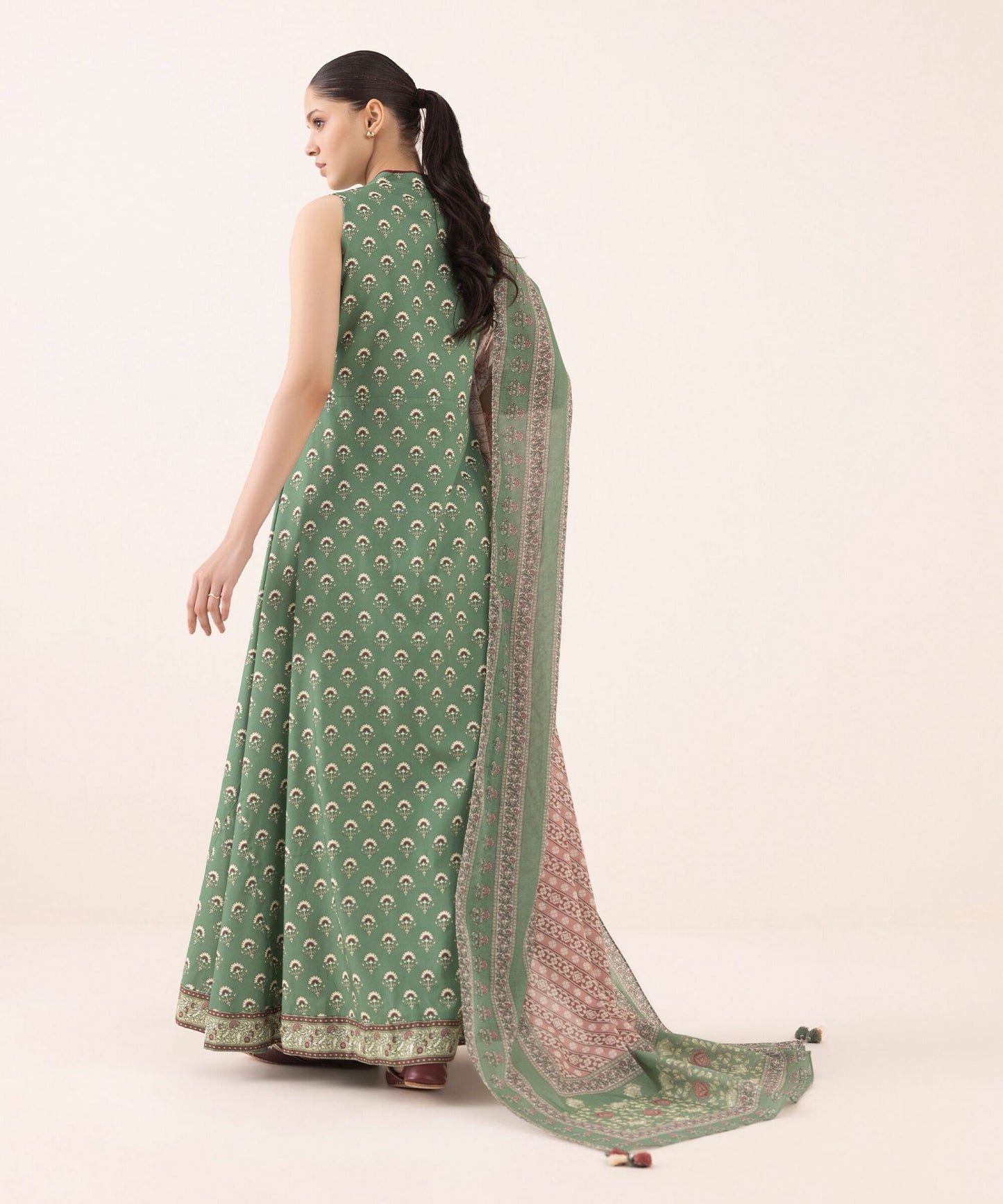 Sapphire Arabic Linen Three Piece Suit SP-LNN-GR04