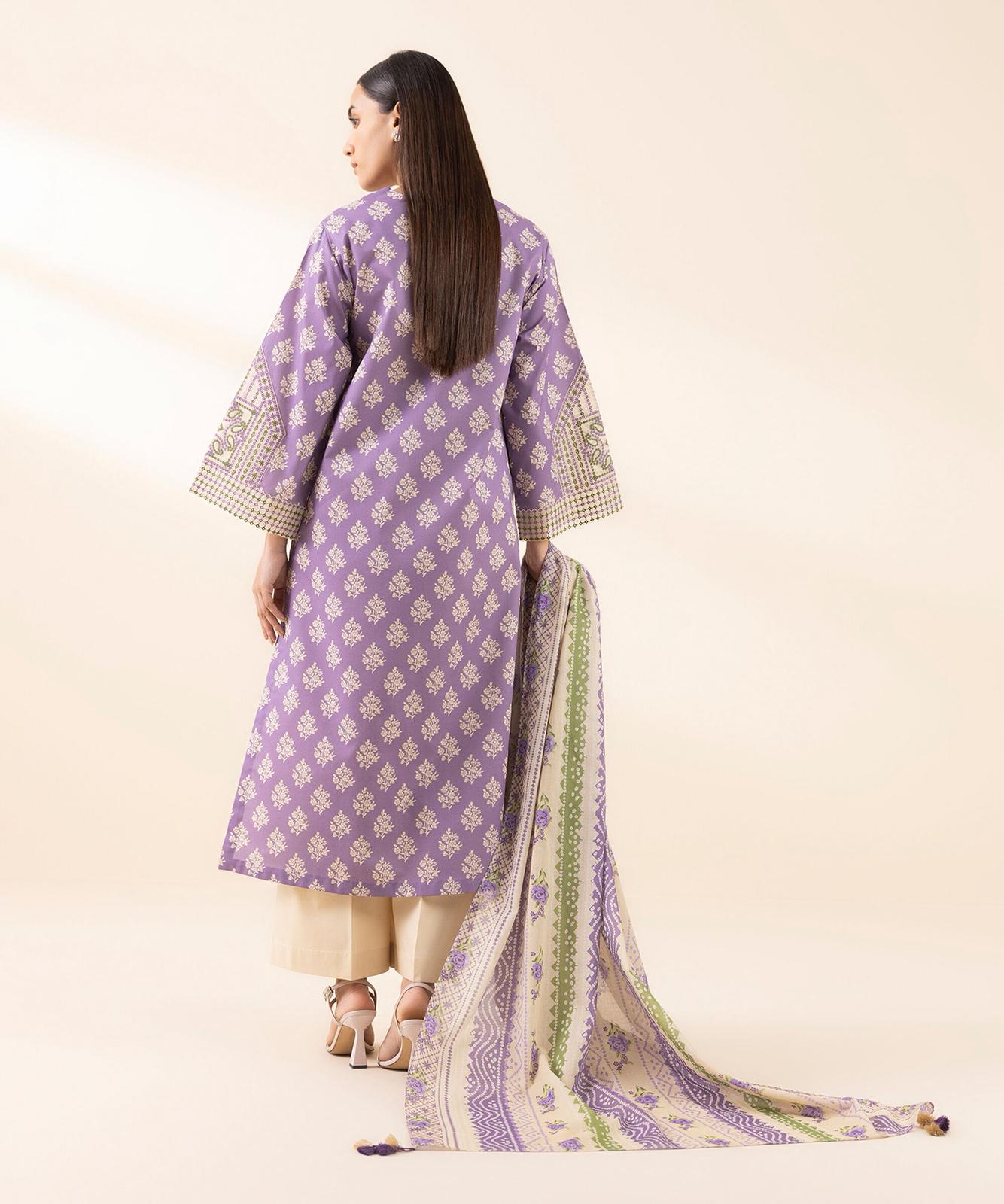 Sapphire Embroidered Lawn Three Piece Suit SP-LWN-PRP010
