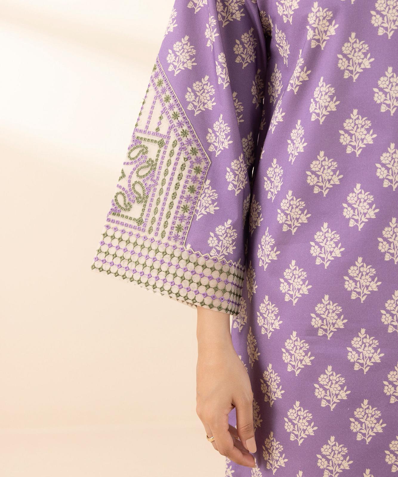 Sapphire Embroidered Lawn Three Piece Suit SP-LWN-PRP010