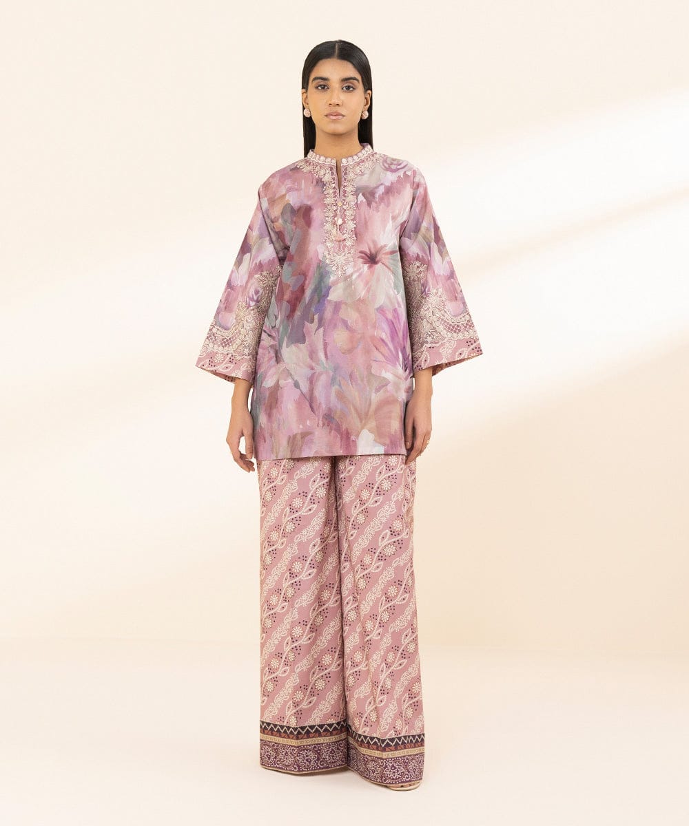 Sapphire Embroidered Lawn Three Piece Suit SP-LWN-PNK05