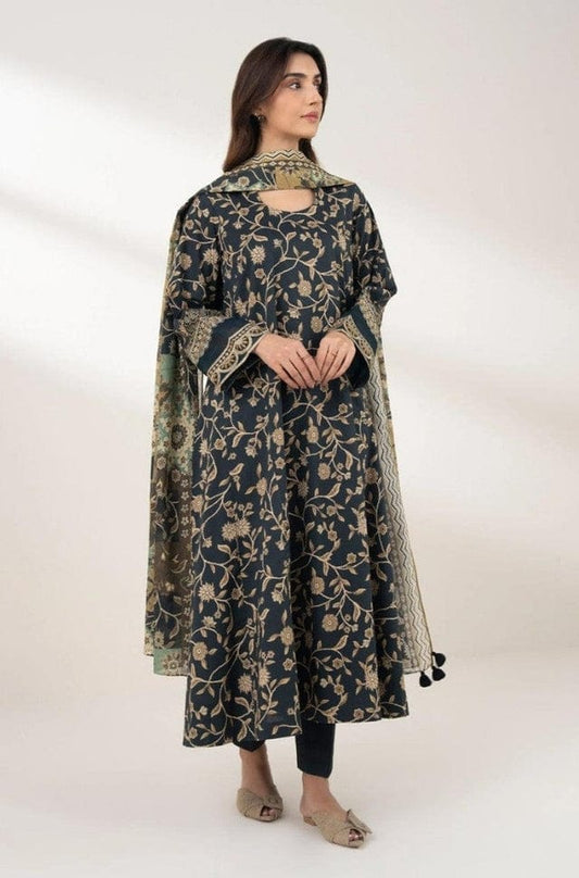 Sapphire Embroidered Lawn Three Piece Suit SP-LWN-BLK026