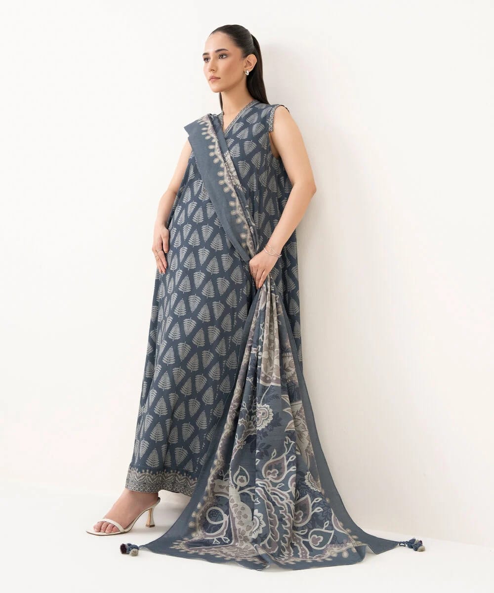 Sapphire Linen Three Piece Suit SP-LNN-GRY04