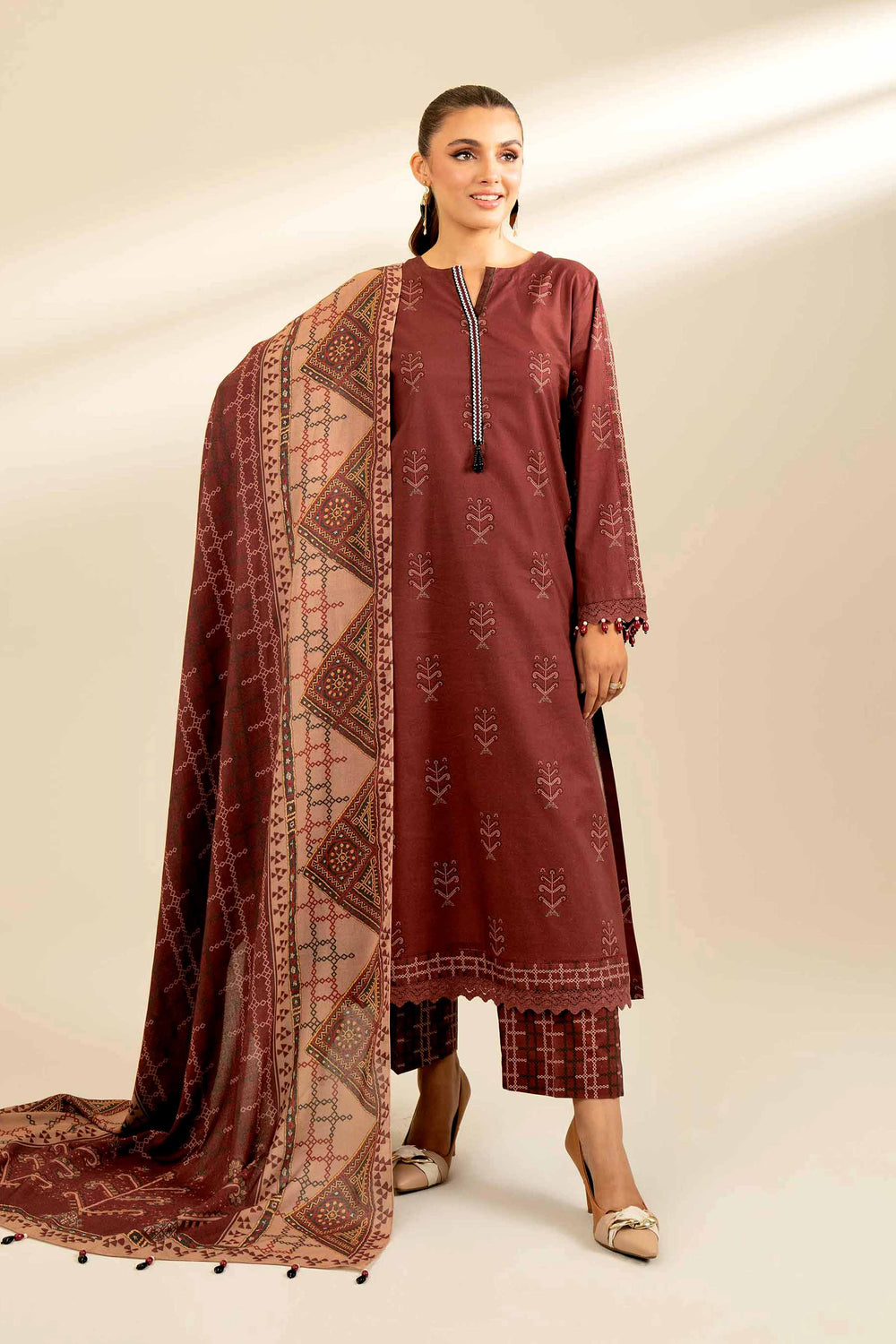 Nishat Khaddar Three Piece Suit NS-KHD-MR01