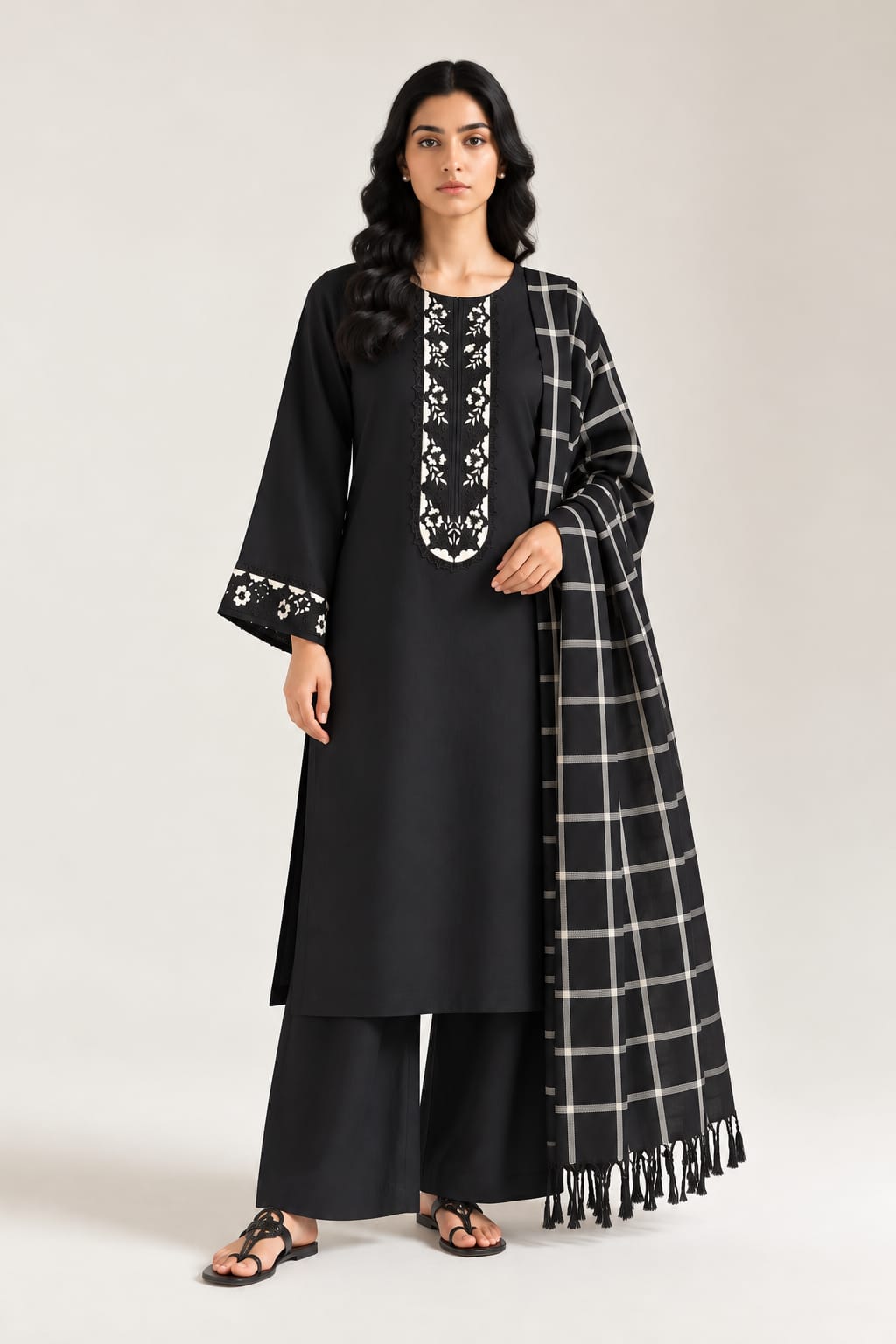Uznau Marina Wool Three Piece Suit UZ-MR-BLK020