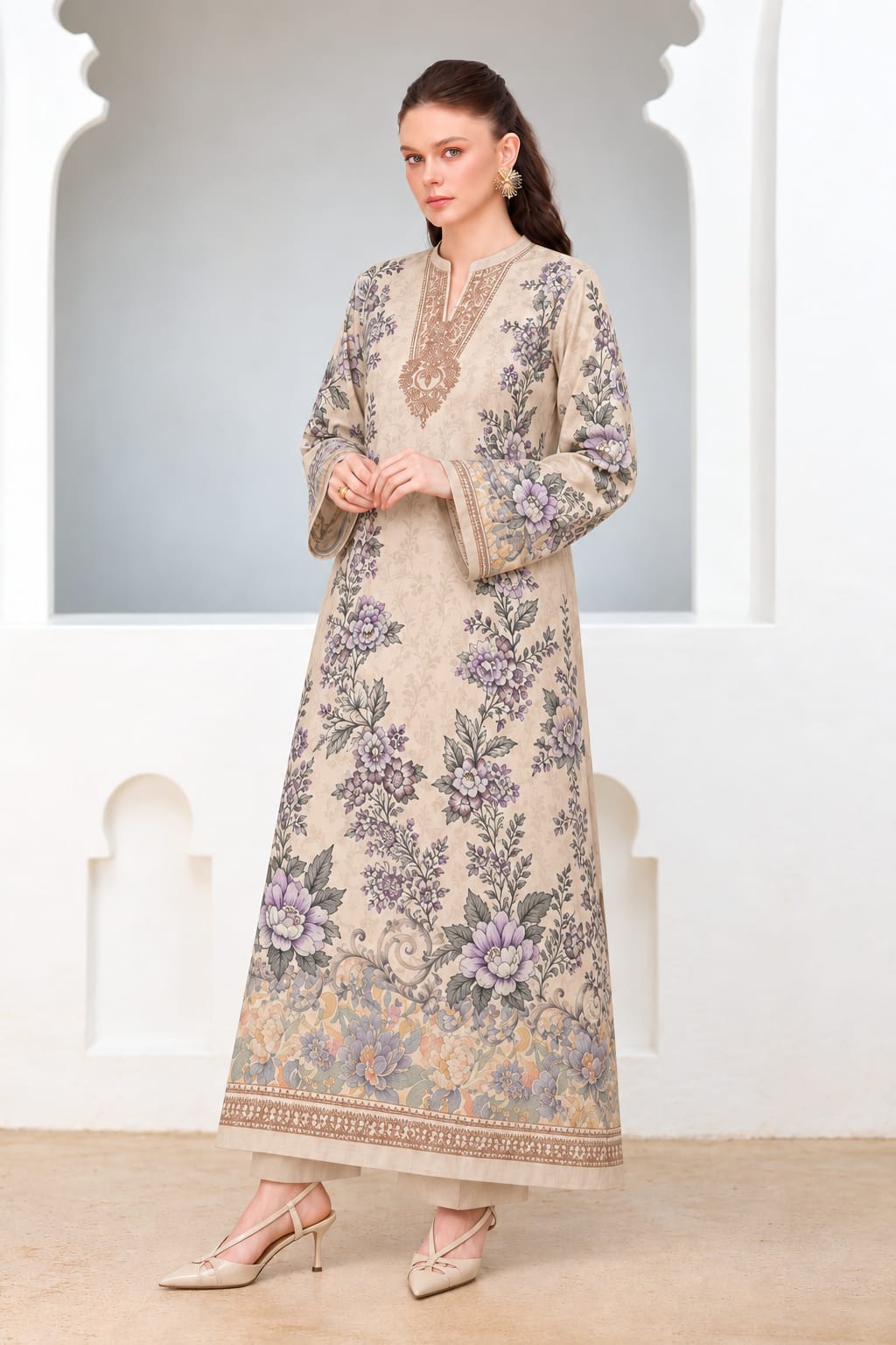 Uznau Marina Two Piece Kaftan UZ-MR-BG03