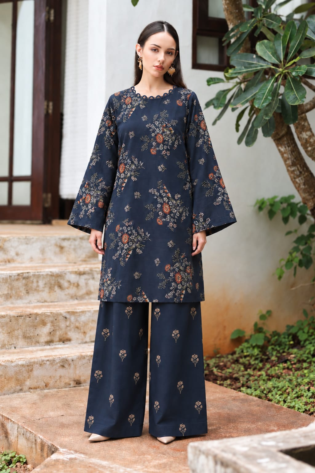 Uznau Marina Two Piece Co ord UZ-MR-BLK033
