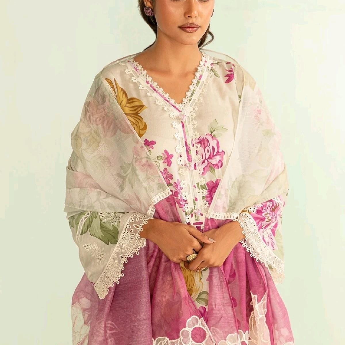 Barouque Pakistani trouser kameez dupatta Traditional Clothing tailored stiched eid outfit