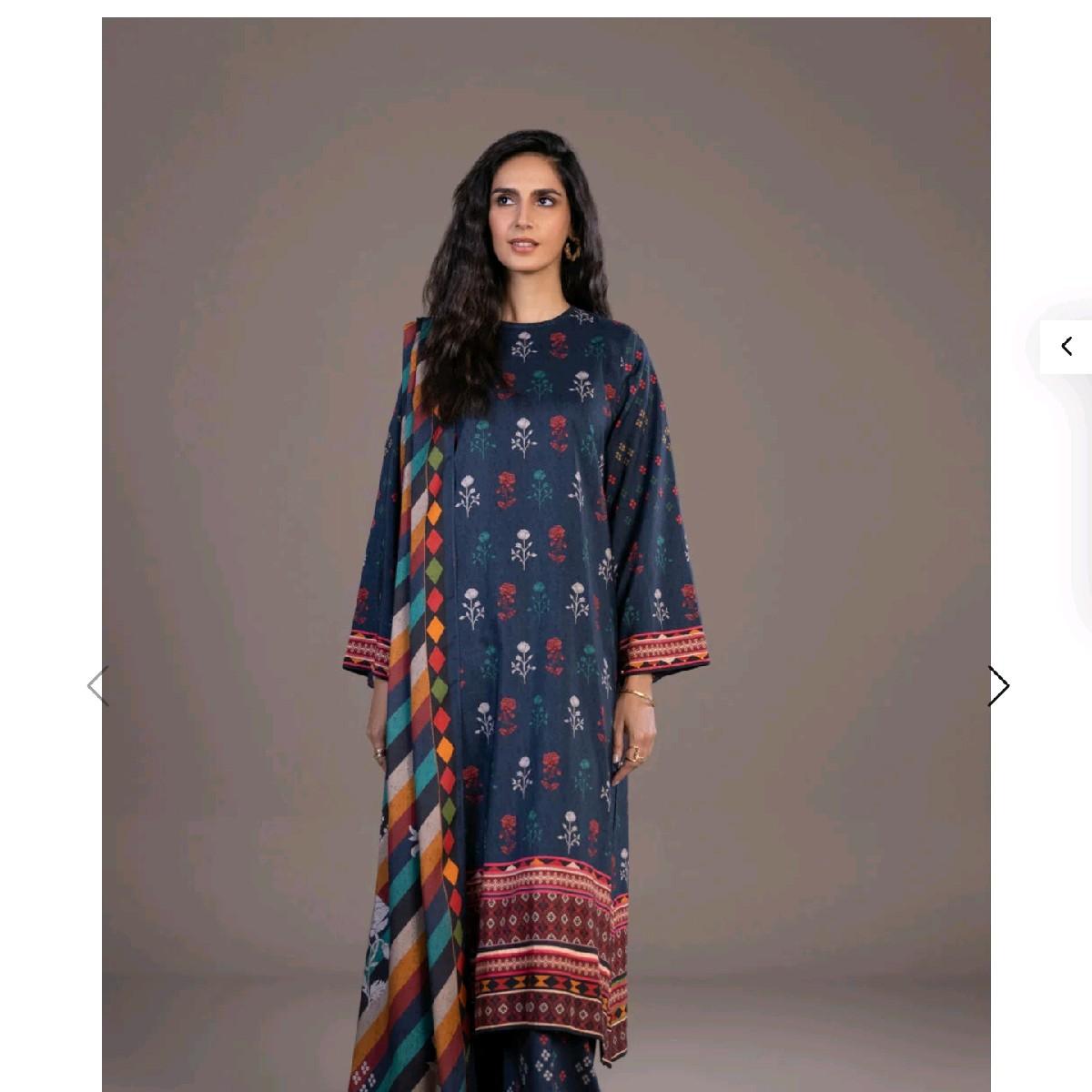 Sapphire linen Printed Pakistani winter trouser dupatta kameez Clothing Traditional