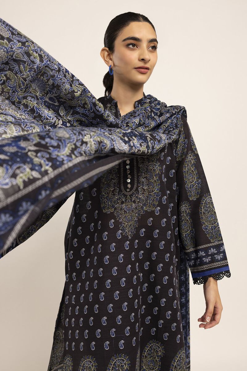 Khaadi Khaddr Three Piece Suit KH-KHD-BLU02