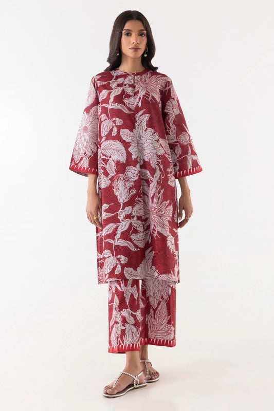 Sana Safinaz Cotton Viscose Three Piece Suit SF-VC-RD01